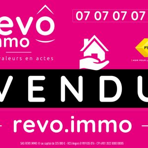 Panneaux A VENDRE / VENDU recto-verso NEUTRES